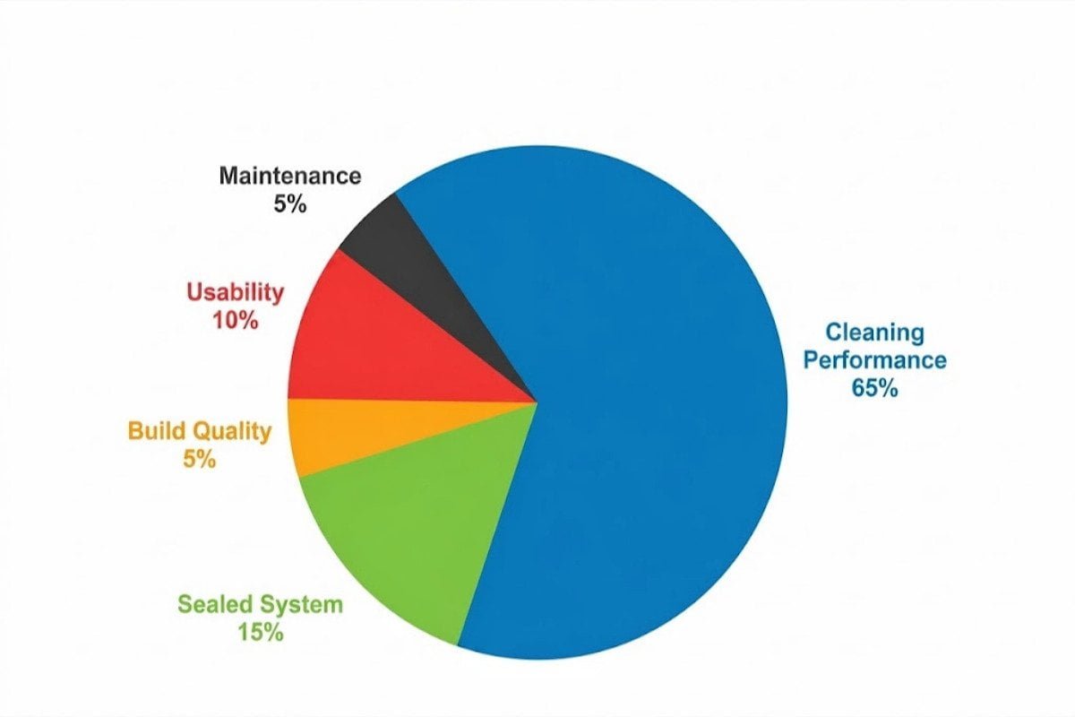 Analyzing vacuum cleaner effectiveness